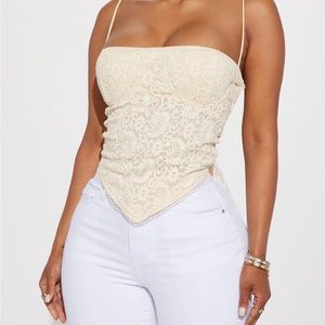 Ari Lace Corset - Beige